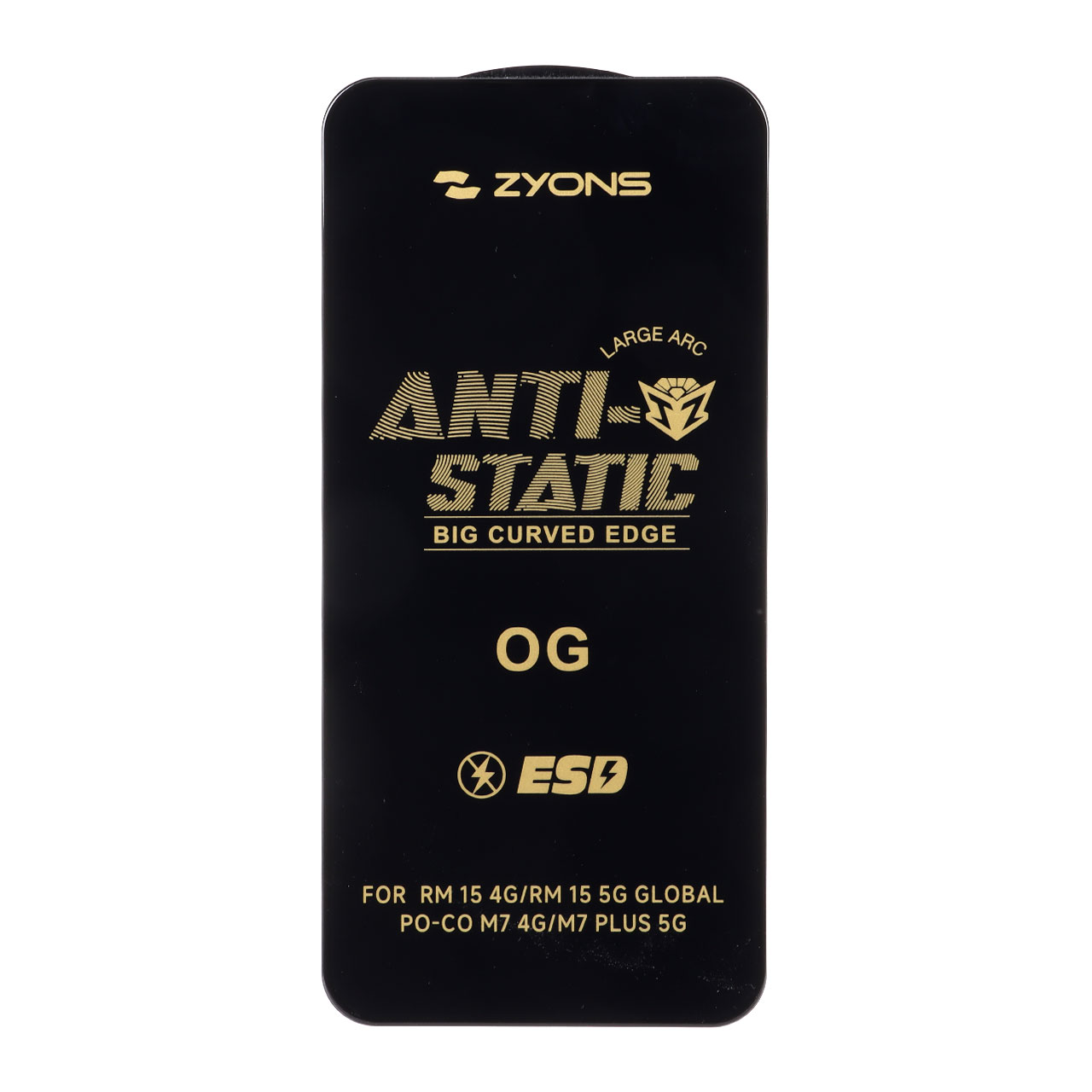 محافظ صفحه نمایش شیشه ای Full Cover ESD Anti Static - Zyons OG مدل Xiaomi Redmi 15 / Poco M7 4G